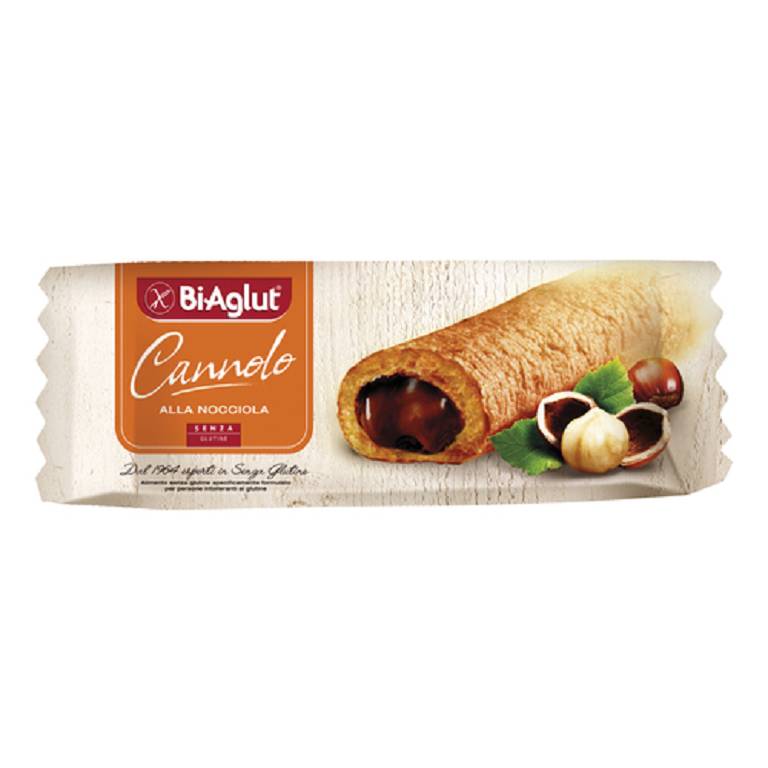 BiAglut Cannolo Nocciole 25g