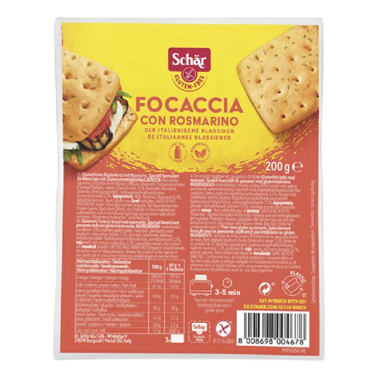 SCHAR FOCACCIA C/ROSMARINO200G